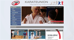 Desktop Screenshot of karateunion-mv.de